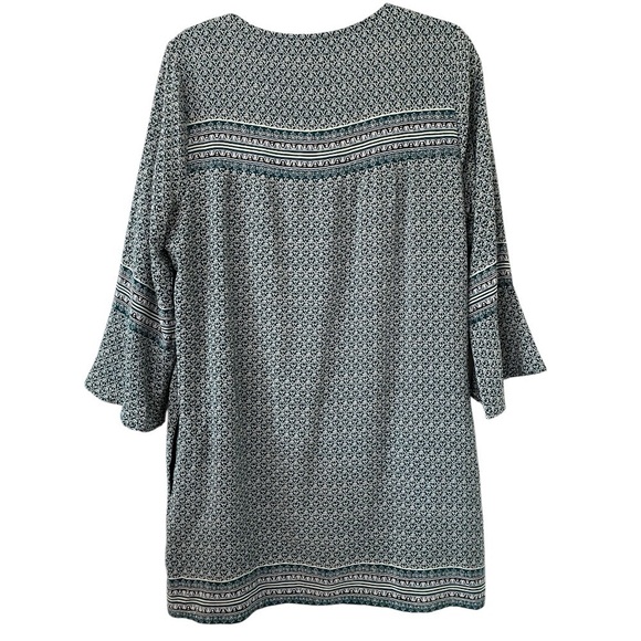 Madewell Starland Bell Sleeve Silk Dress - Picture 2 of 9